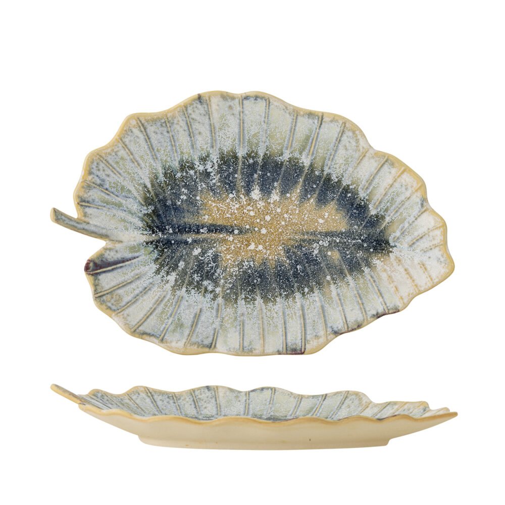 Dorreen Serving Plate, Blue, Stoneware
