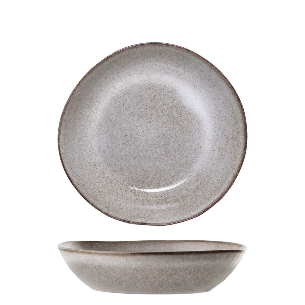 Sandrine Plate Deep, Nature, Stoneware