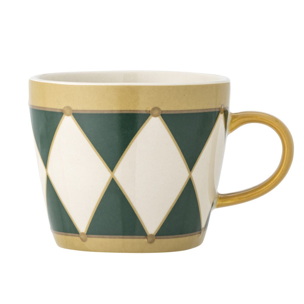 Jolly Mug, Green, Stoneware