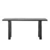Riber Bench, Black, Reclaimed Wood