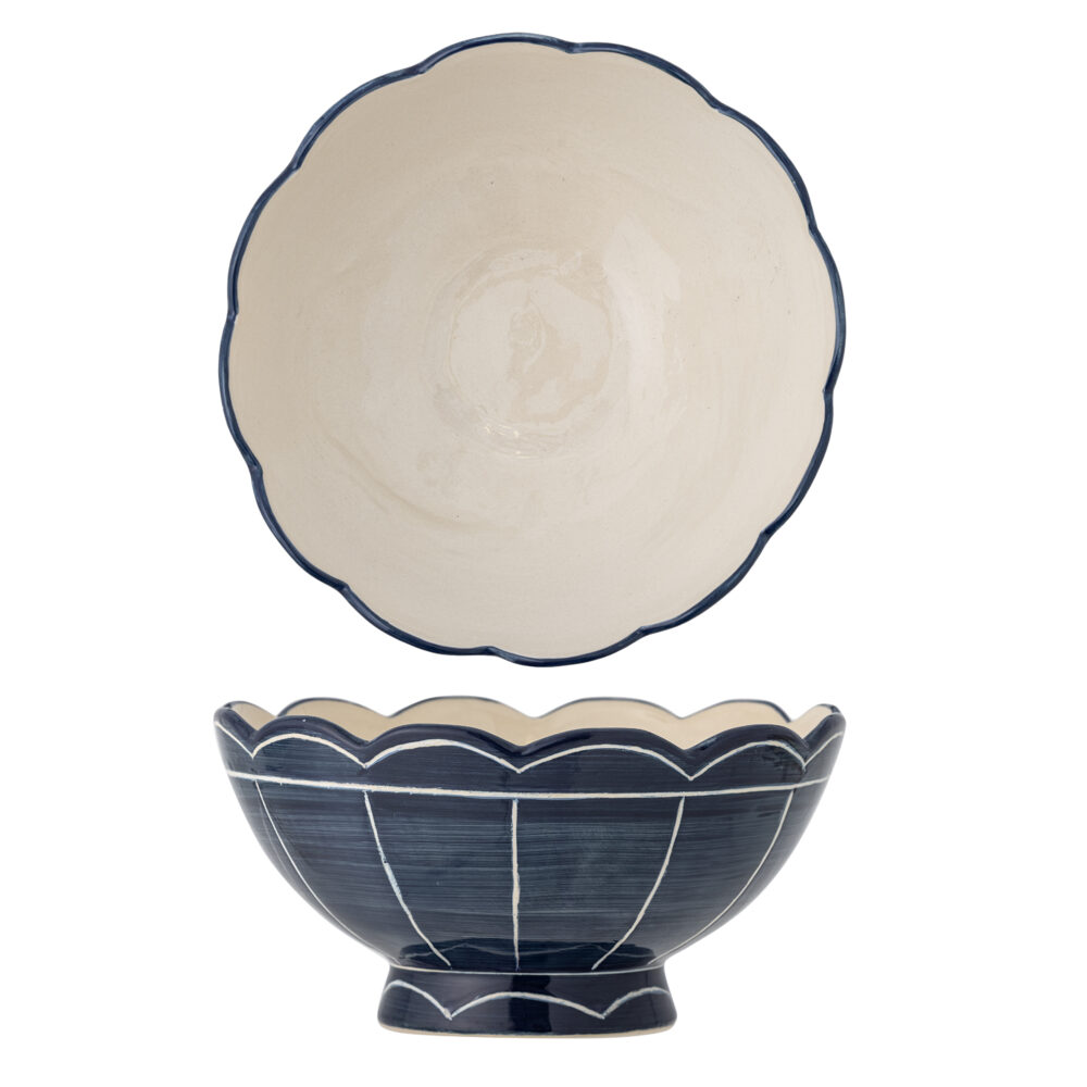 Caliam Bowl, Blue, Stoneware