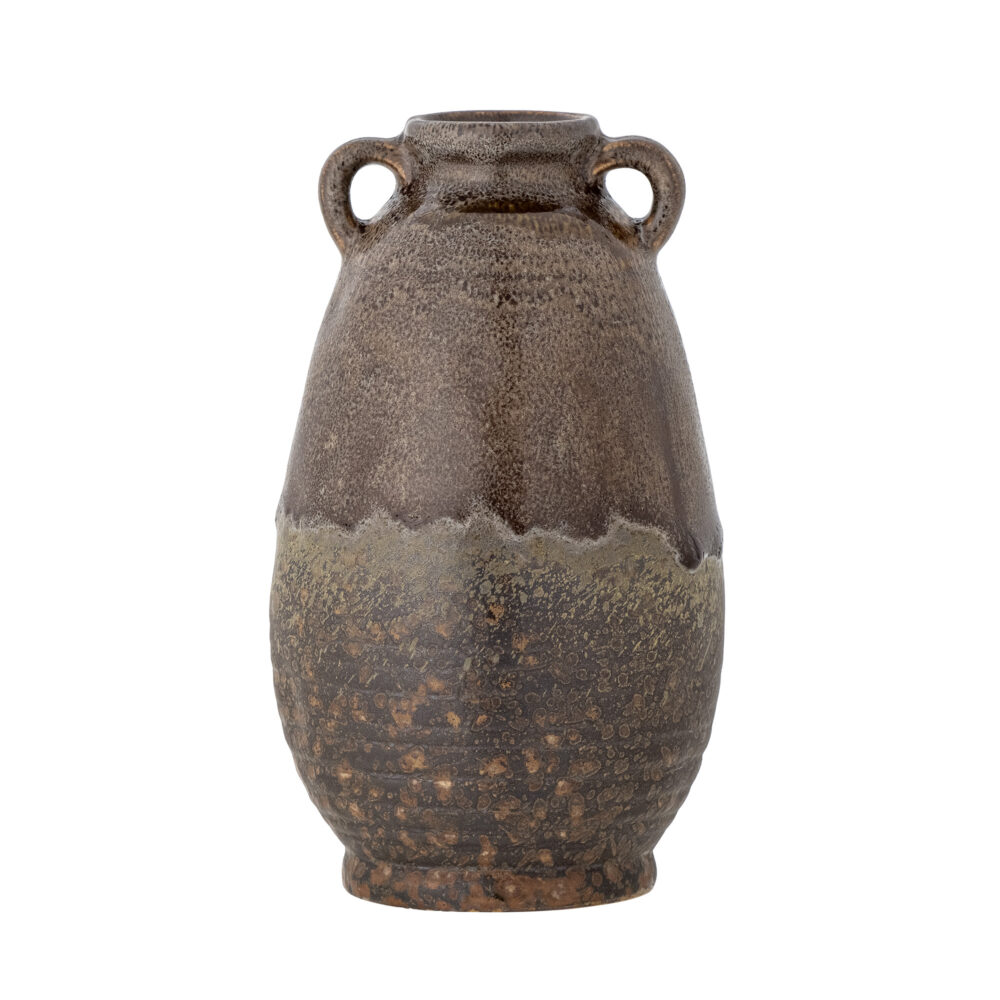 Reina Vase, Brown, Stoneware