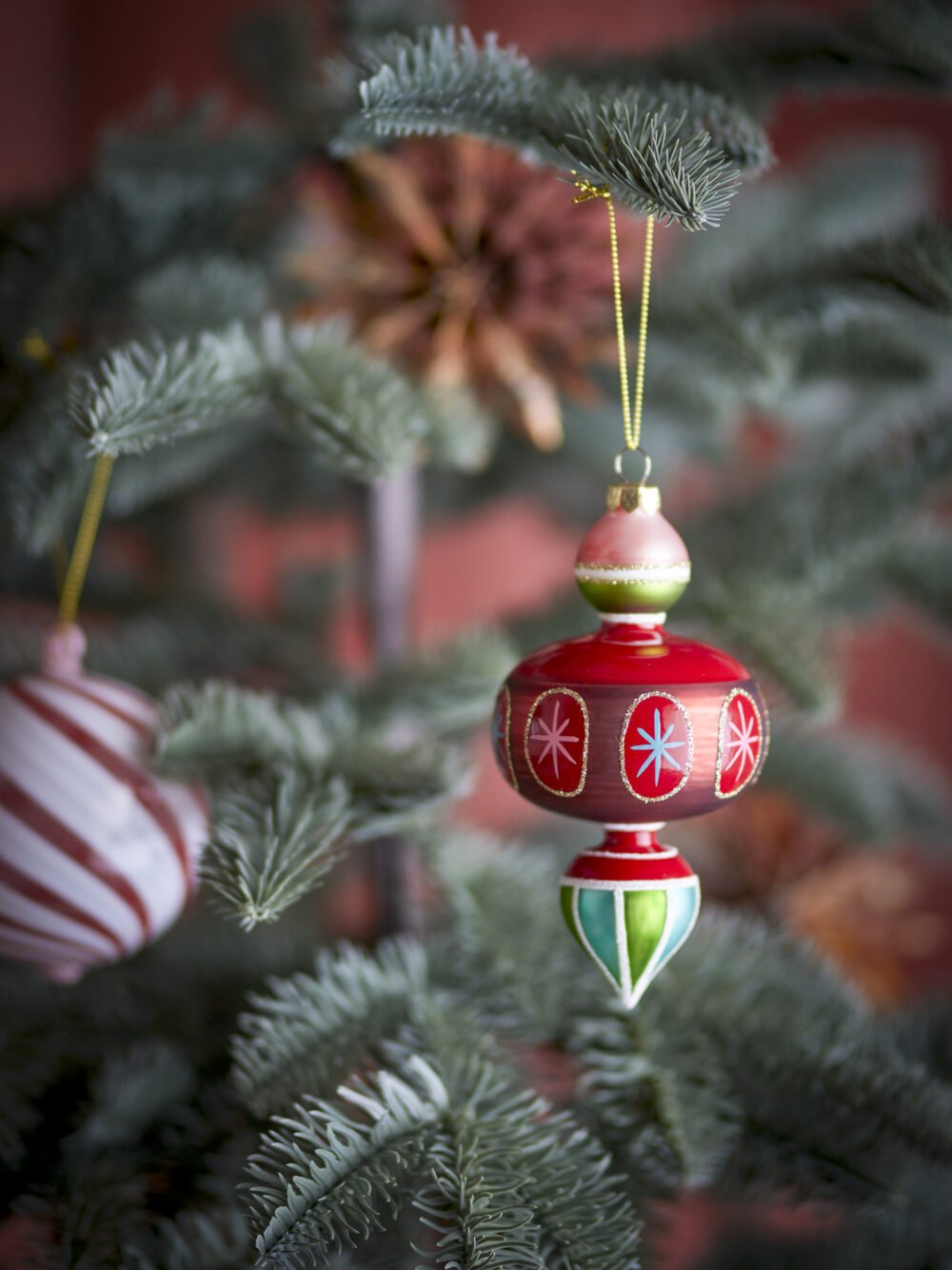 Kota Ornament, Red, Glass - Image 3