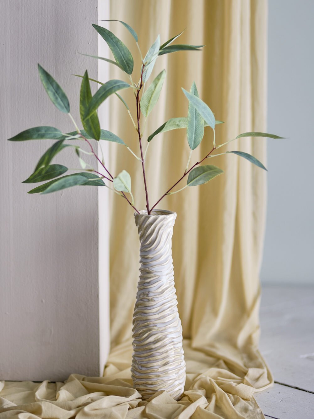 Damien Vase, White, Stoneware - Image 2