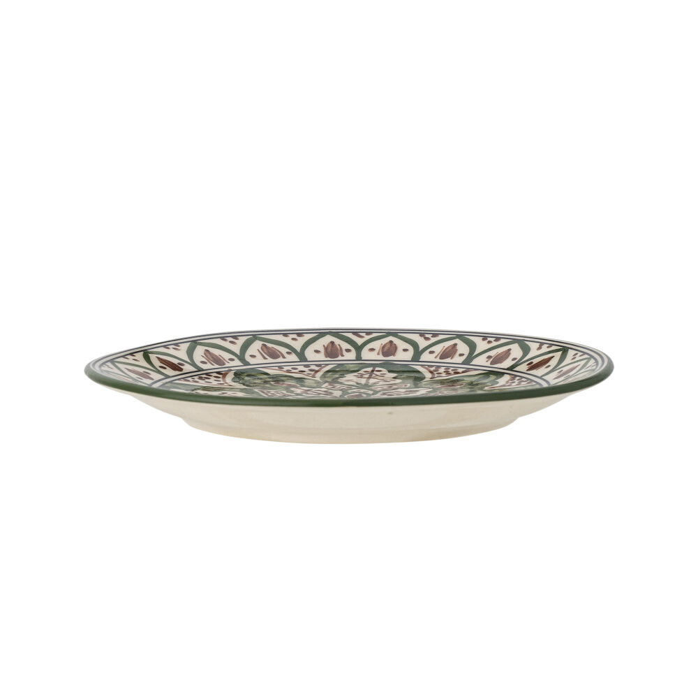 Karlie Plate, Green, Stoneware - Image 3