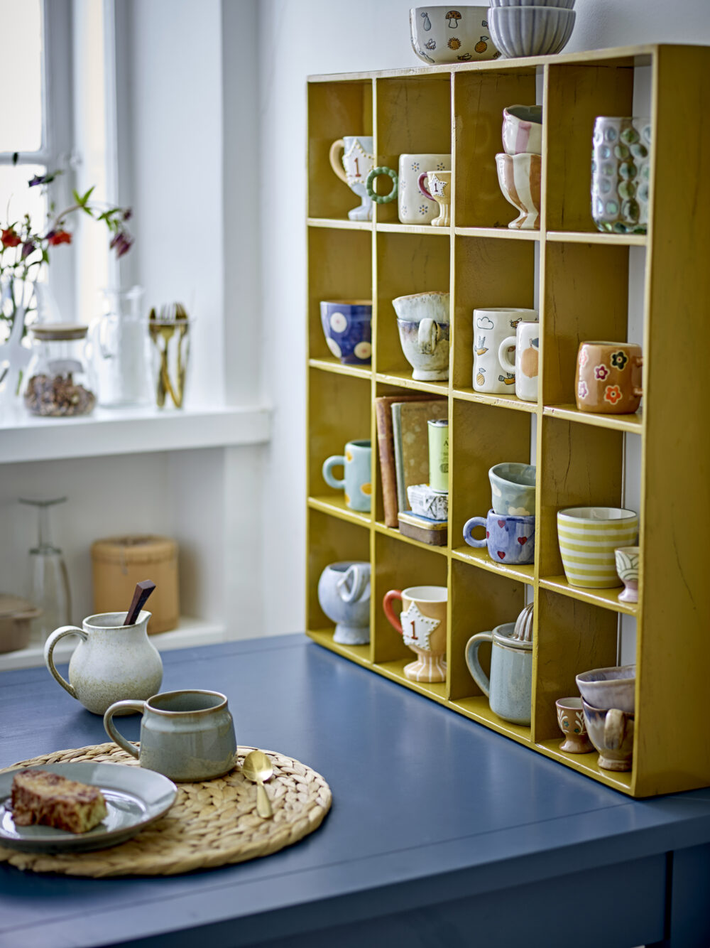 Bekka Shelf, Yellow, Reclaimed Wood - Image 4