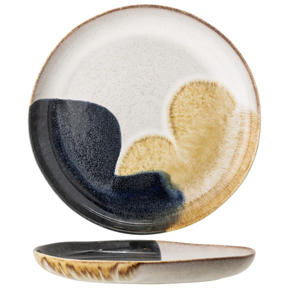 Jules Serving Plate, Grey, Stoneware