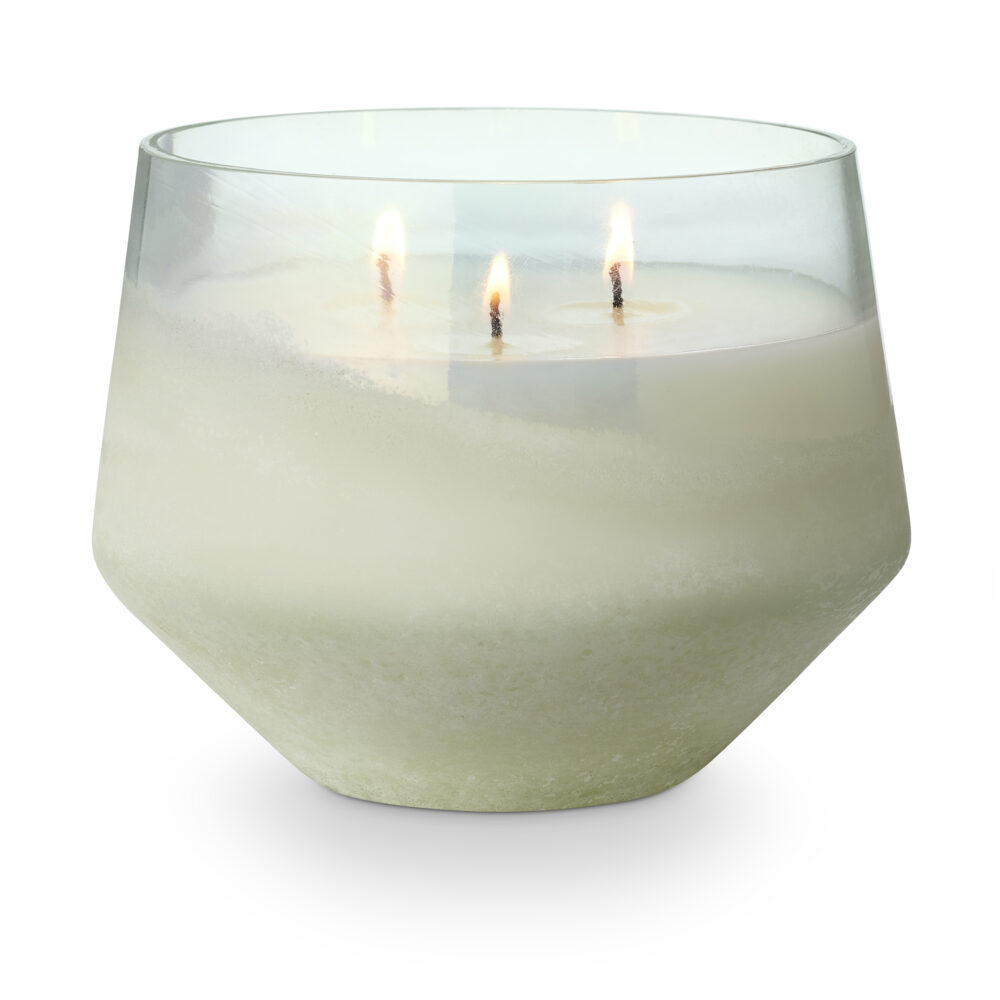 Fresh Sea Salt Baltic Glass Candle, Blue, - Image 3