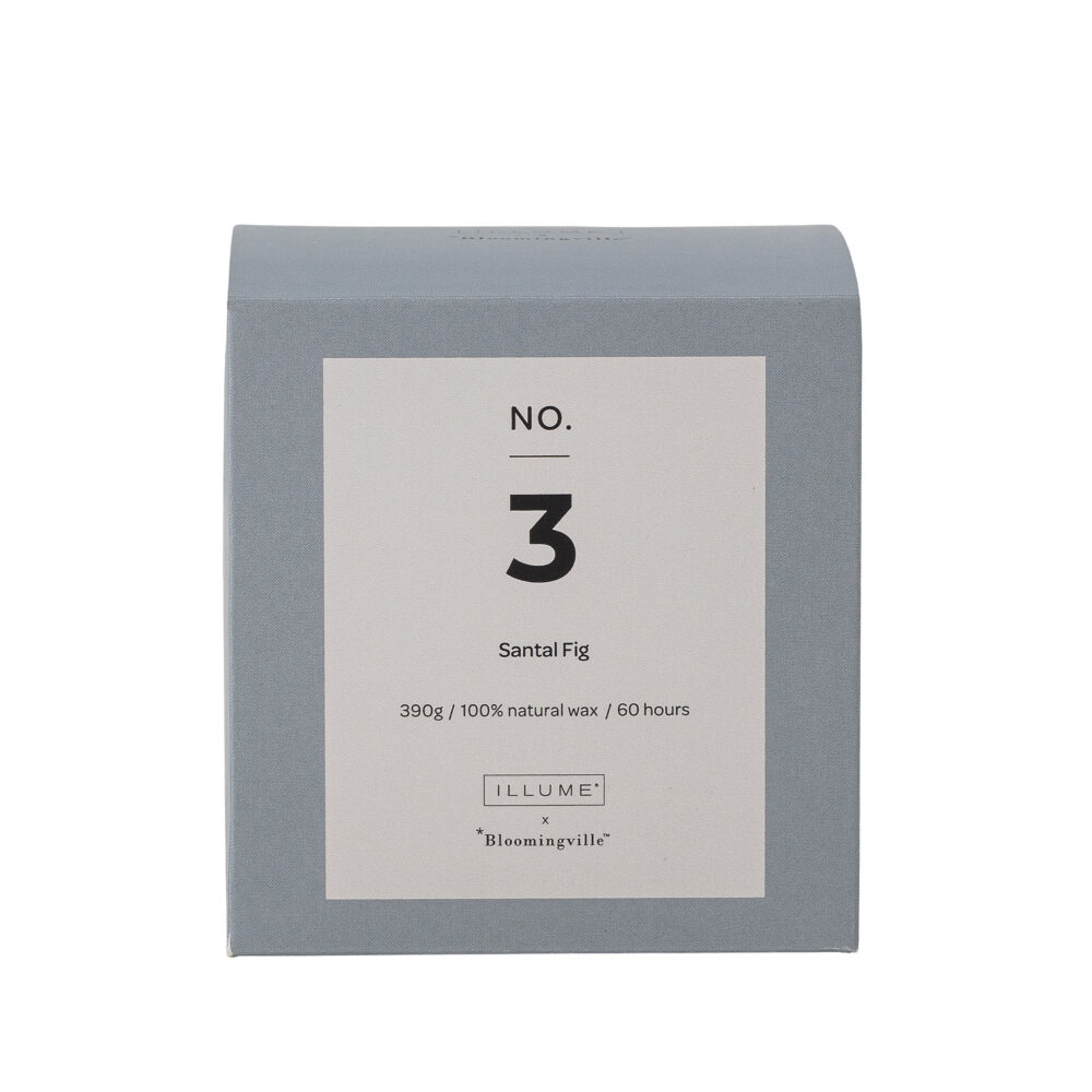 NO.3-Santal Fig Scent Candle, Blue, Natural Wax - Image 3