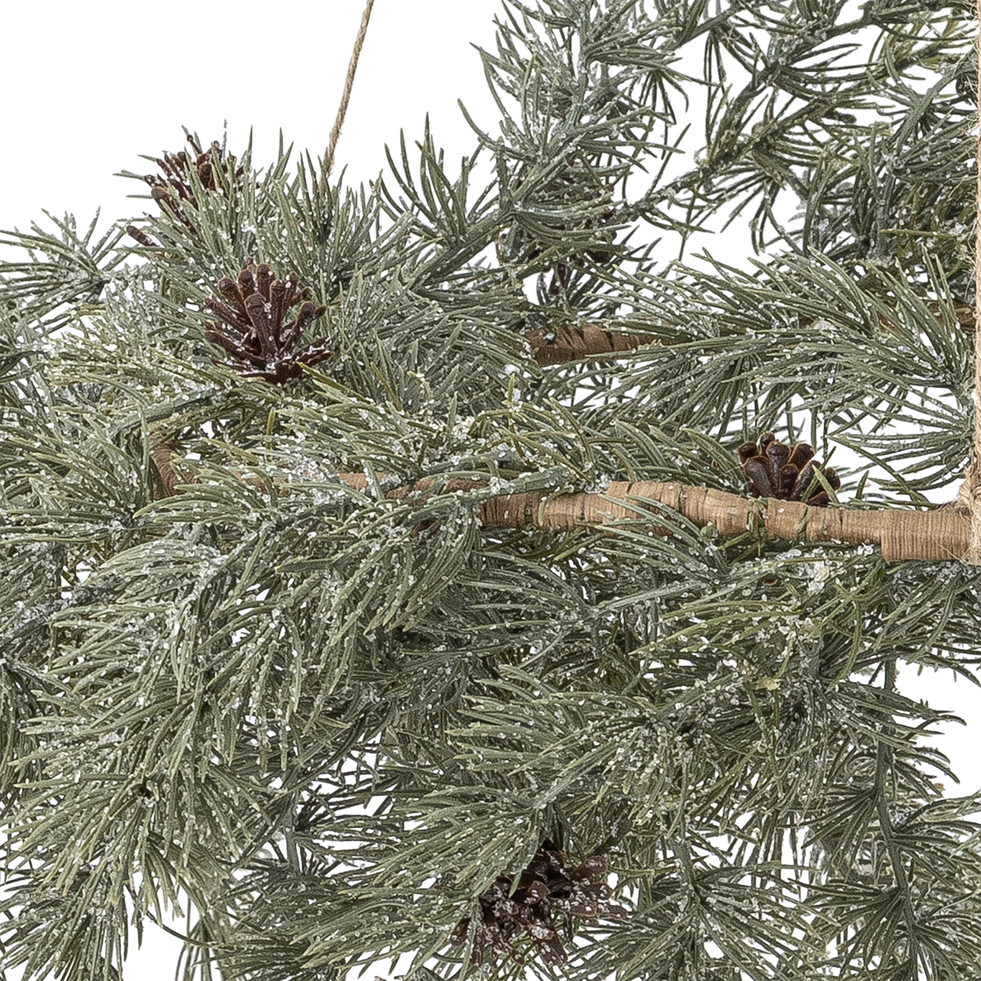 Cedar Wreath, Green, Artificial Flowers - Image 2