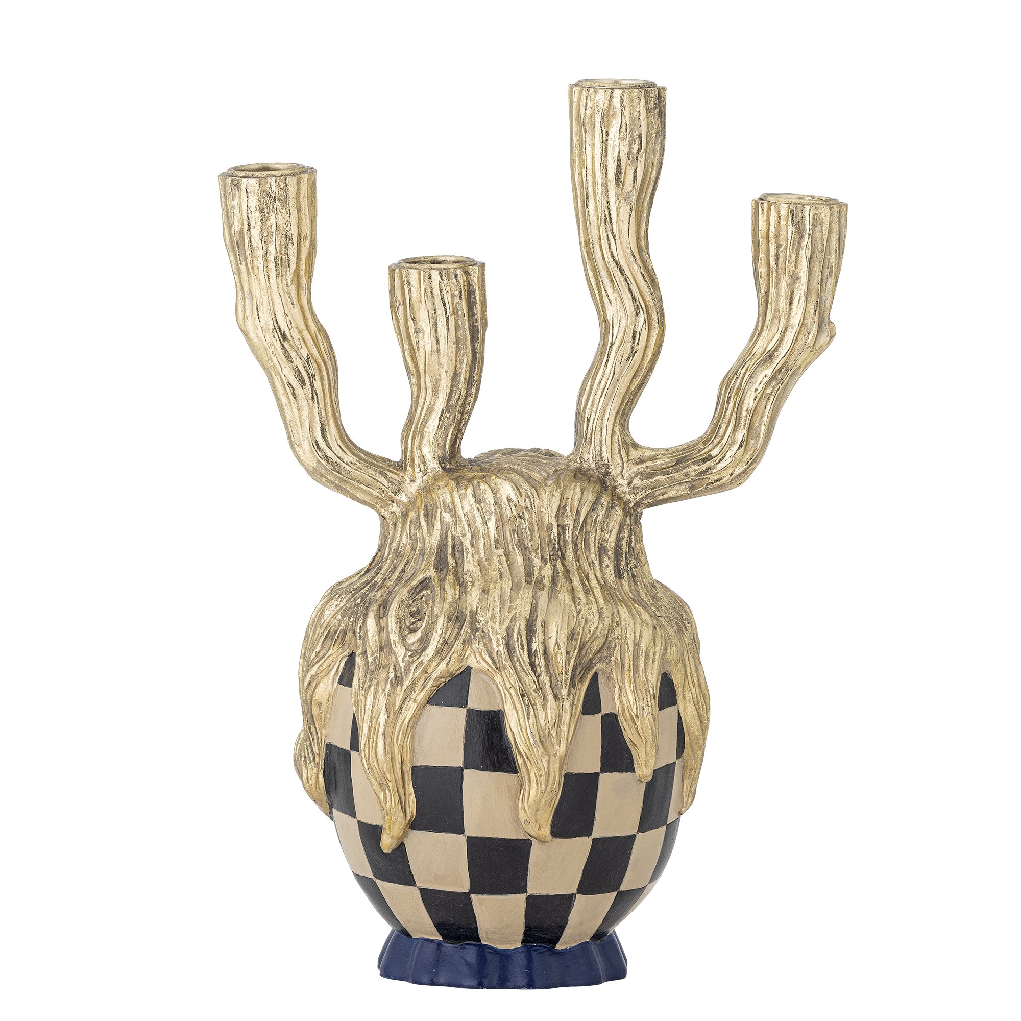 Medusa Candle Holder, Gold, Polyresin - Image 3