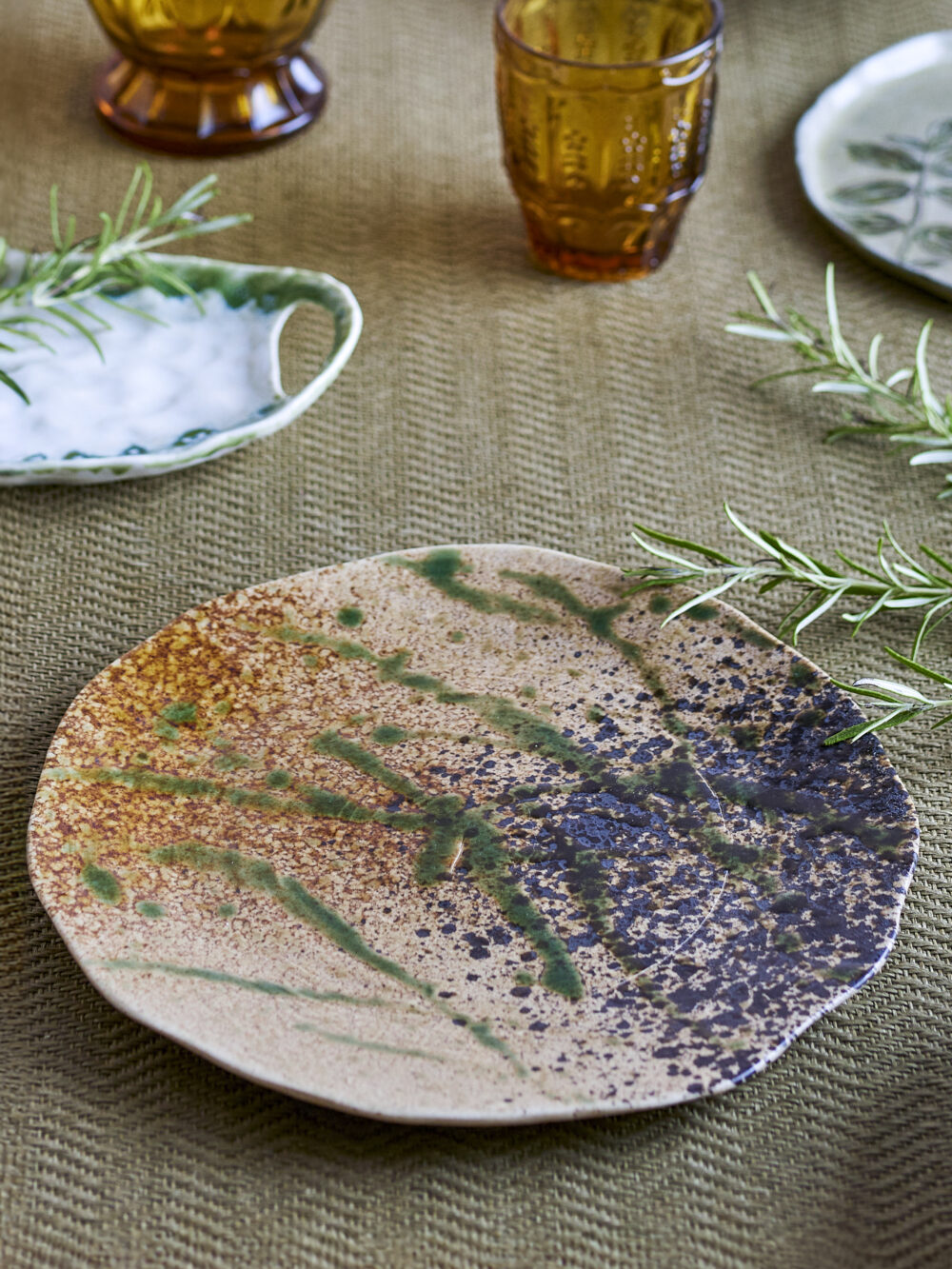 Larken Plate, Black, Stoneware - Image 5