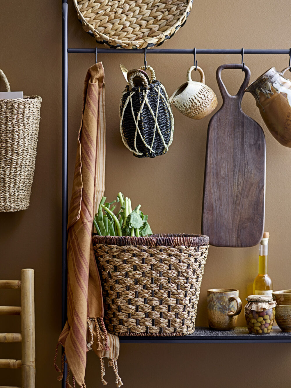 Elyza Kitchen Towel, Brown, Cotton - Image 5
