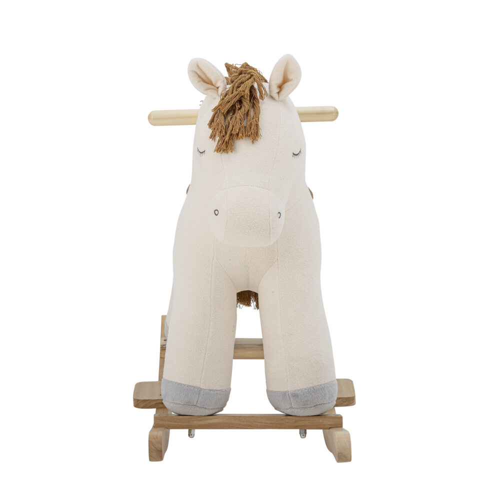 Merlen Rocking Toy, Horse, White, Polyester - Image 3