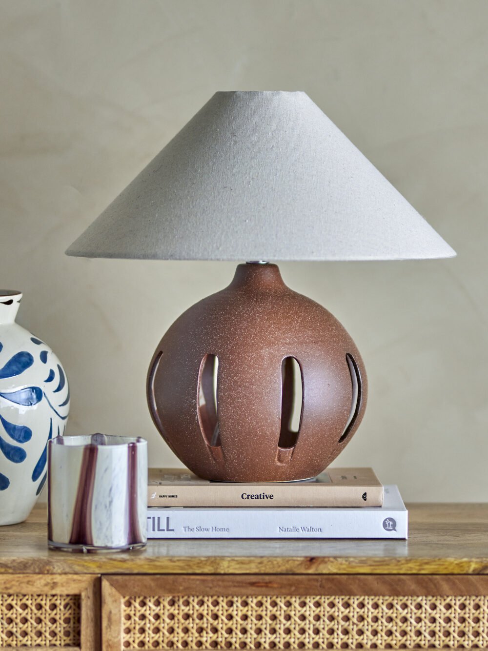 Liana Table lamp, Brown, Stoneware - Image 3