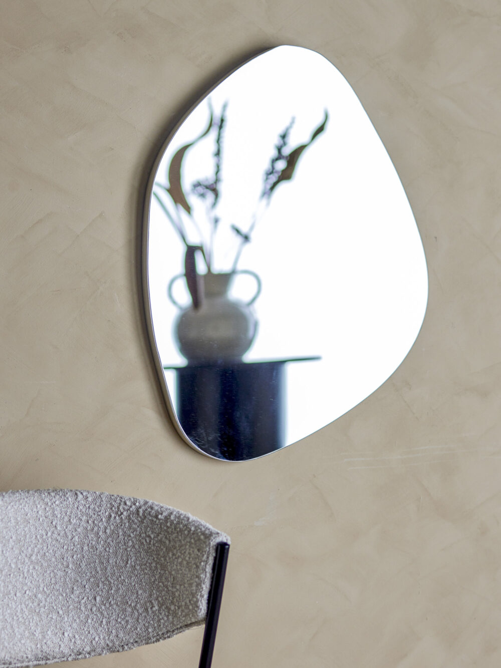 Aimie Wall Mirror, Silver, Glass - Image 3