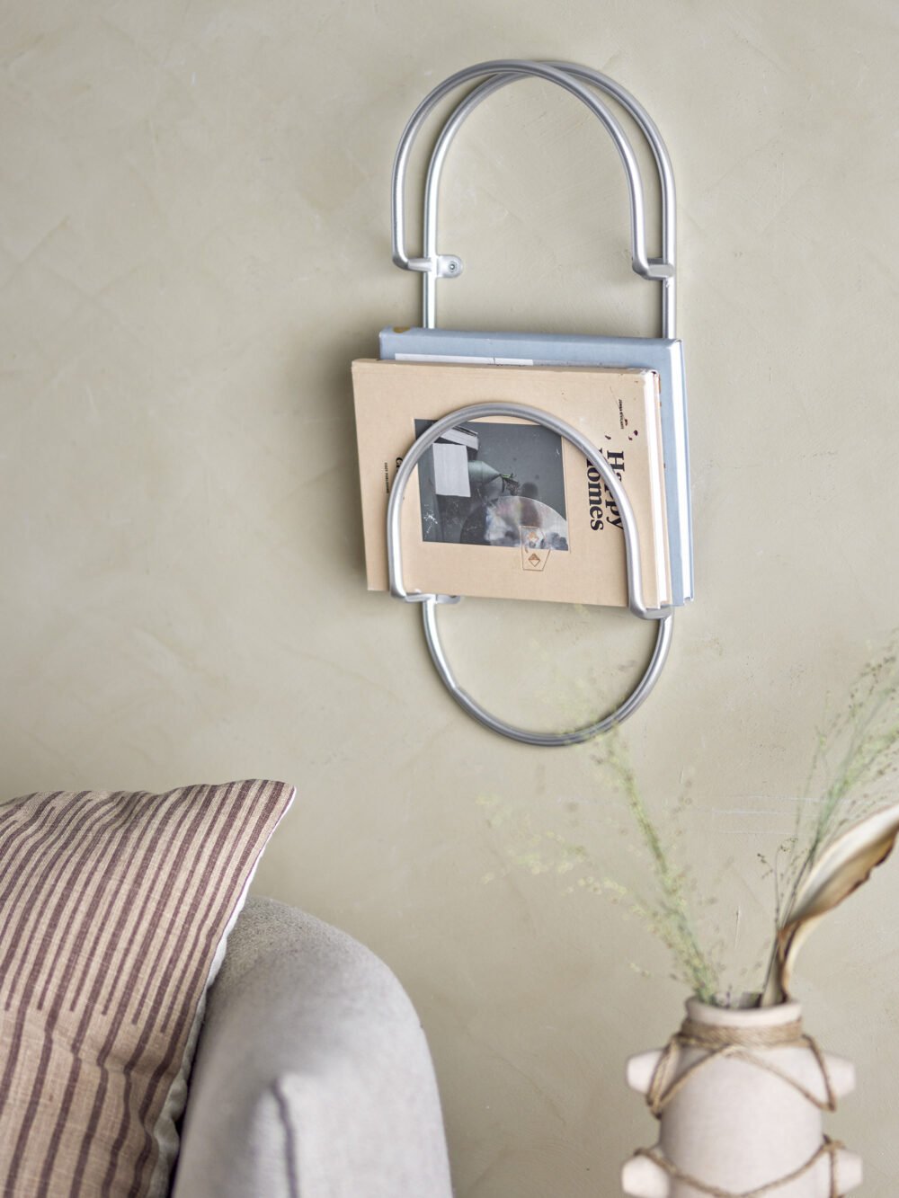 Carlton Magazine Holder, Silver, Metal - Image 3