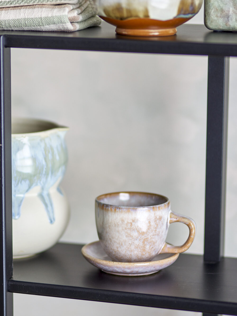 Brenta Cup w/Saucer, Rose, Stoneware - Image 4
