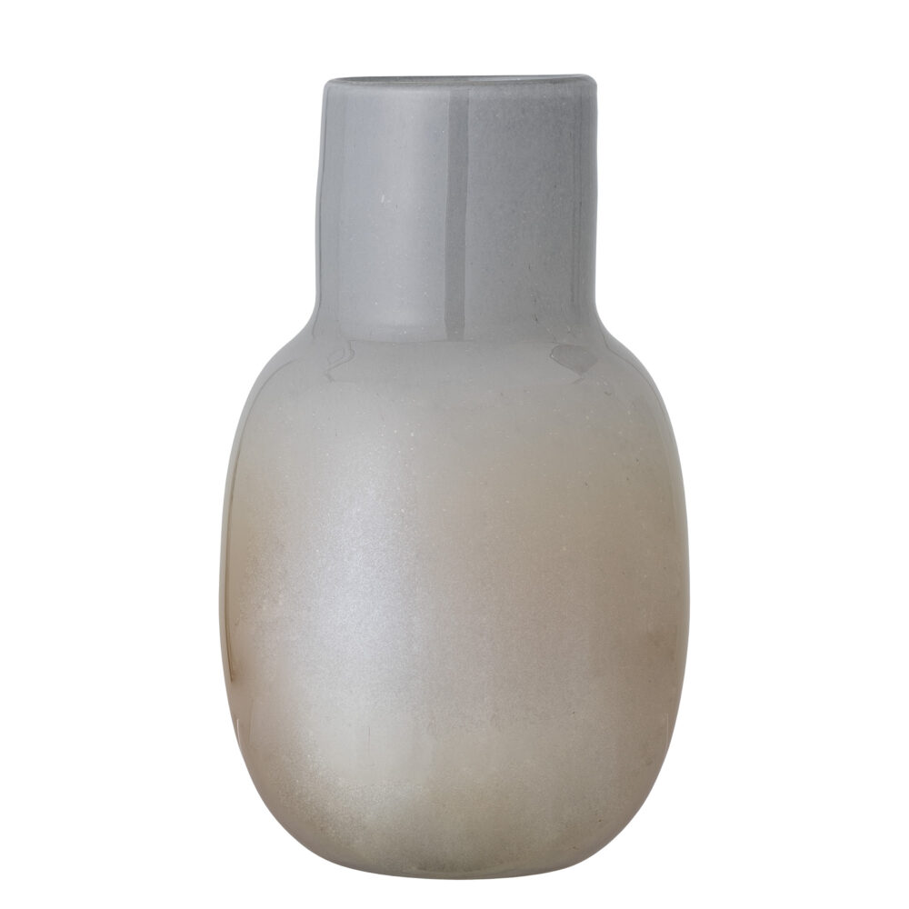 Mewan Vase, Brown, Glass