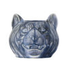 Abner Flowerpot, Blue, Stoneware