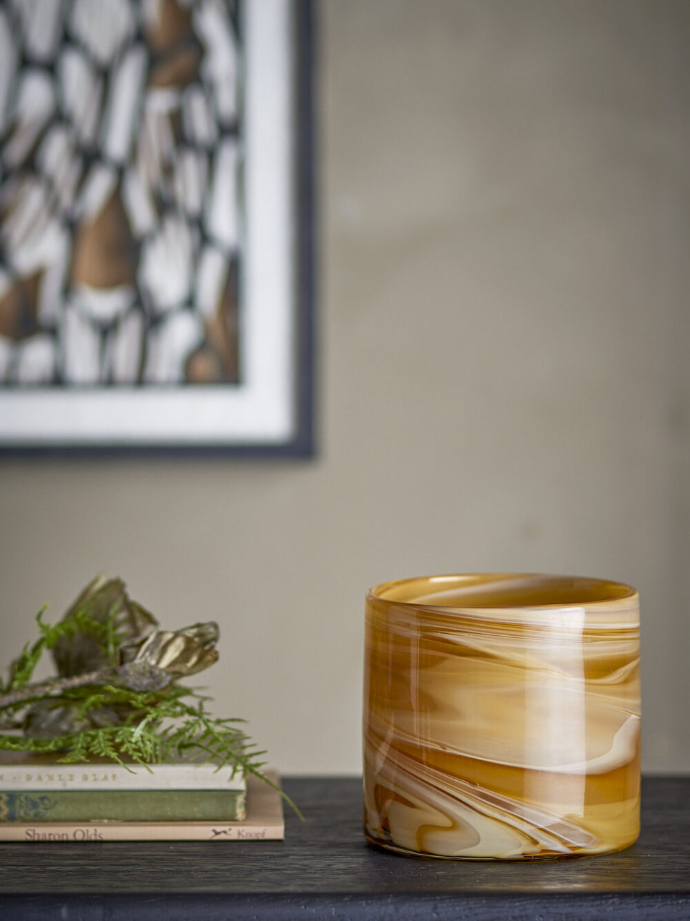 Sylas Votive, Orange, Glass - Image 3