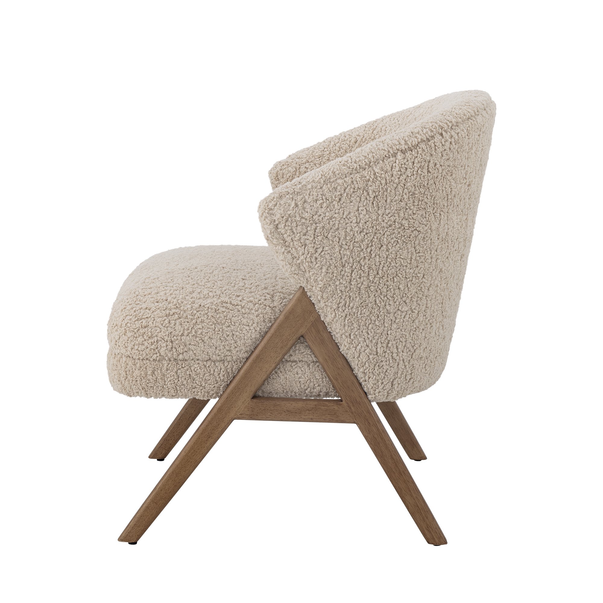 Camino Lounge Chair, Nature, Rubberwood - Image 4
