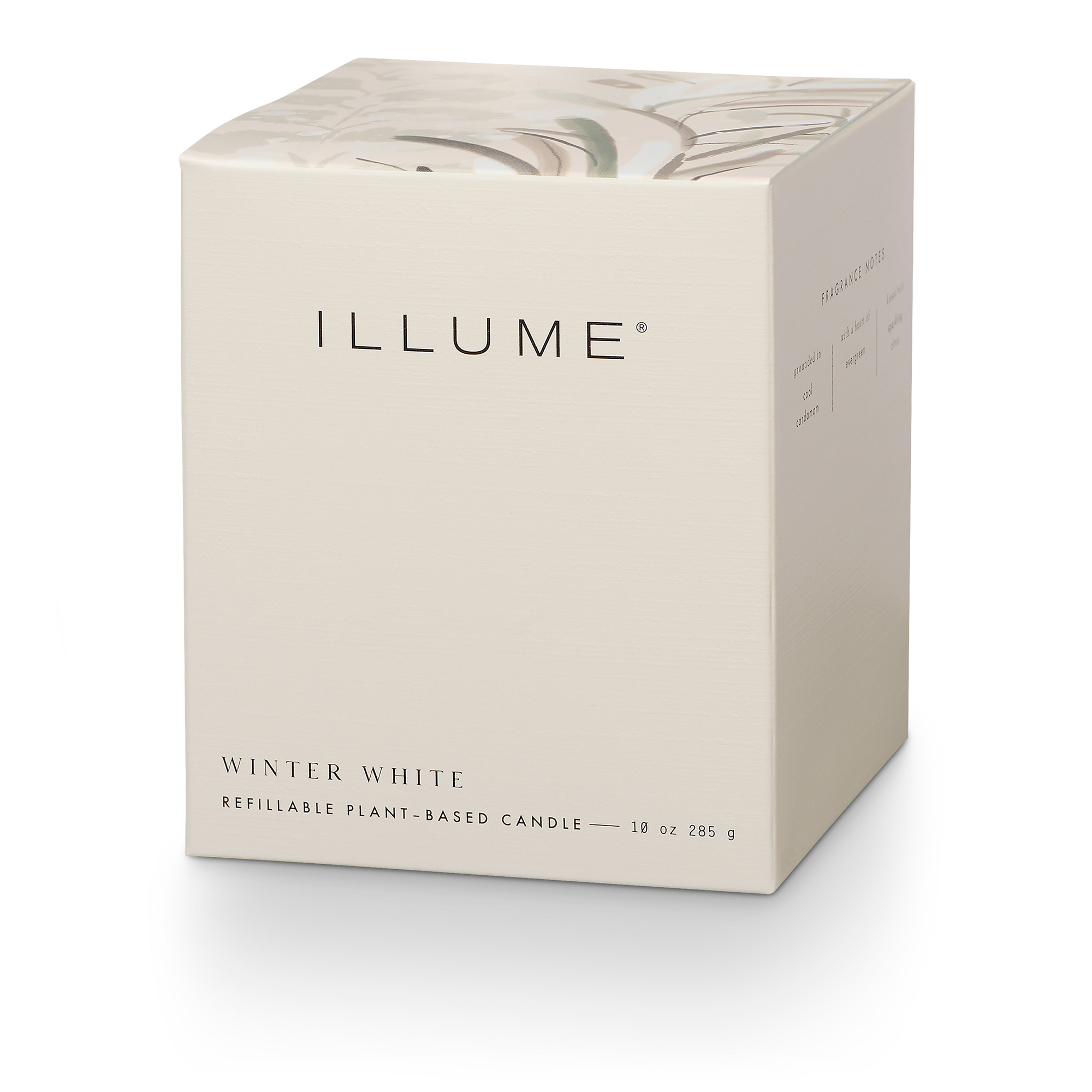 Winter White Box Glass Candle, White, - Image 2