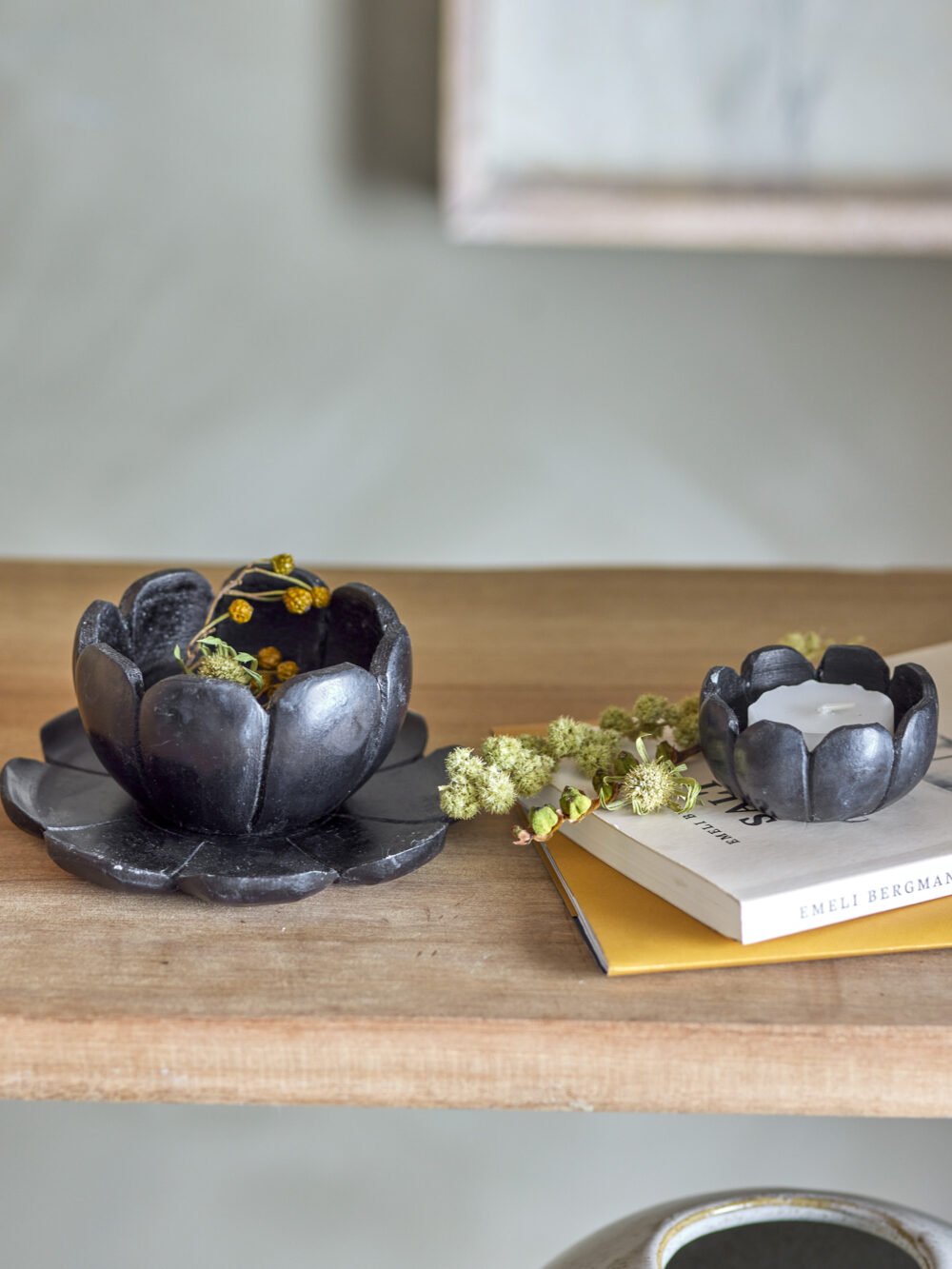 Reiko Votive, Black, Marble - Image 3