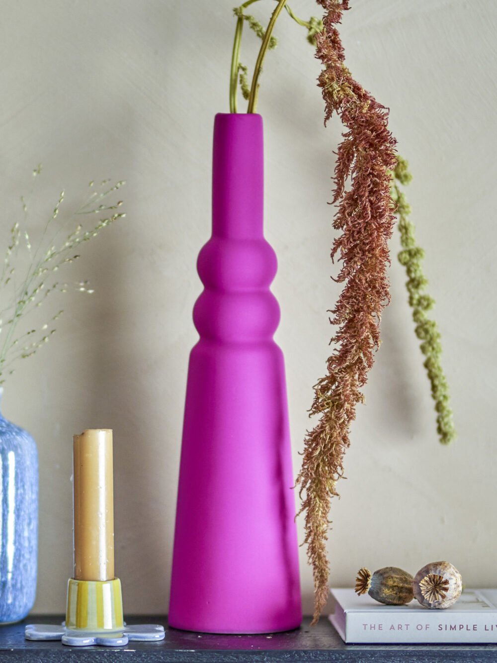 Isolde Vase, Pink, Stoneware - Image 2