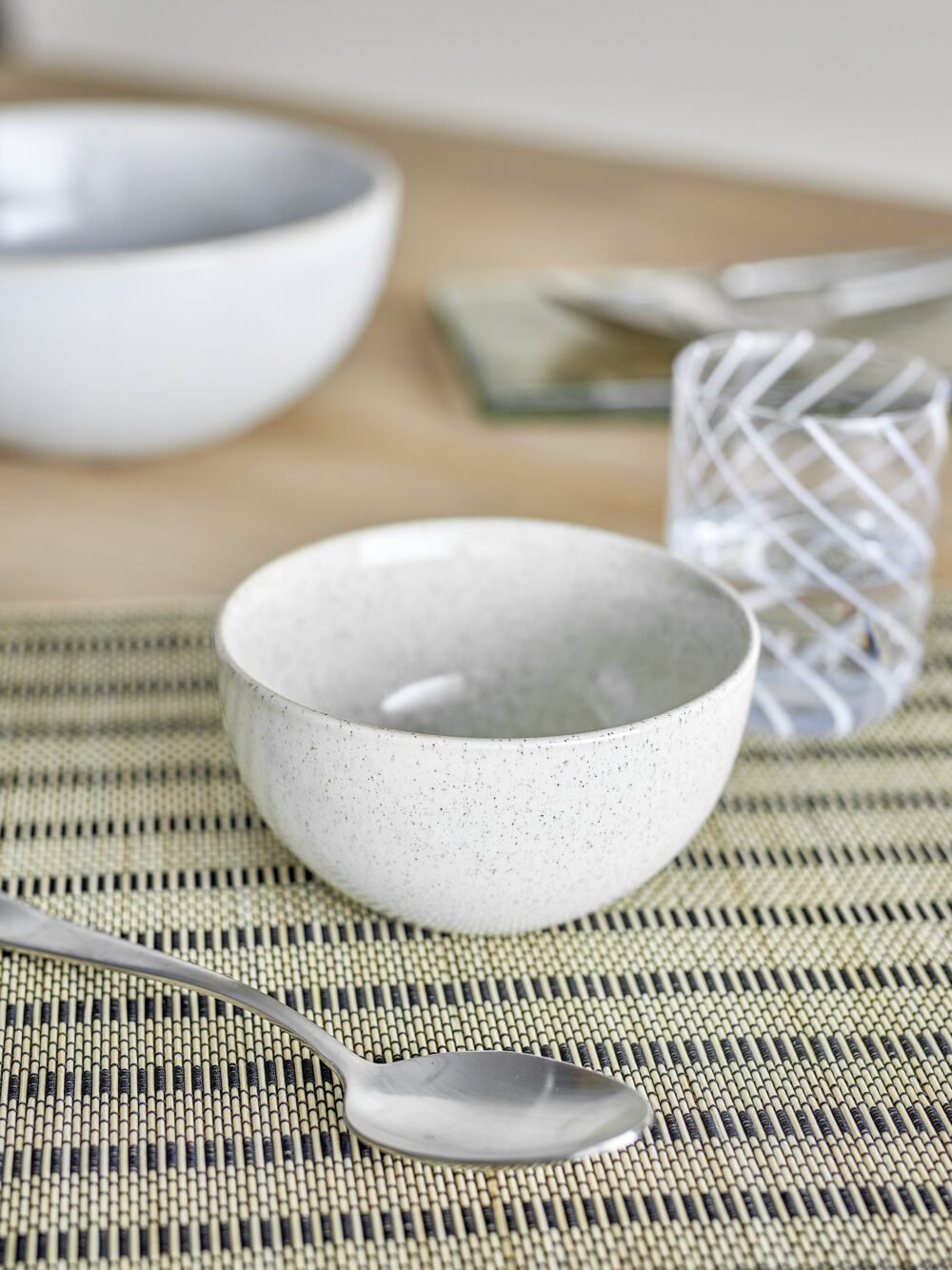 Addison Bowl, White, Stoneware - Image 4