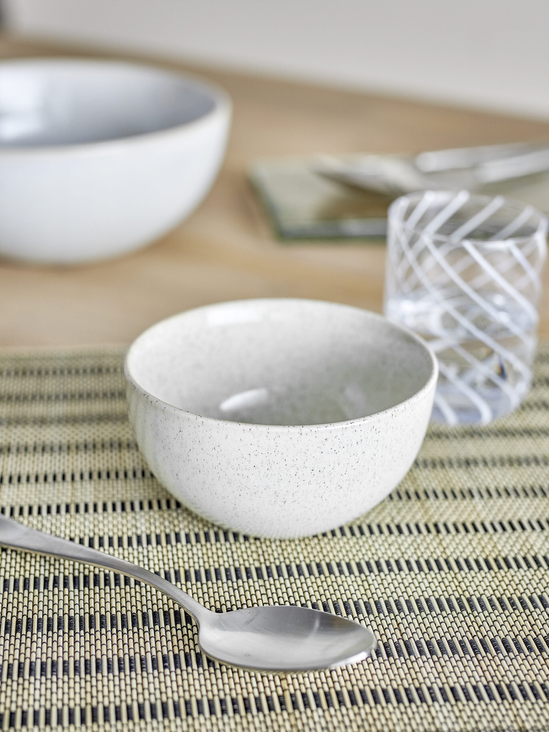 Addison Bowl, White, Stoneware - Image 4