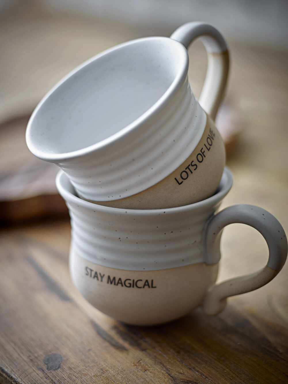 Claire Cup, White, Stoneware - Image 2