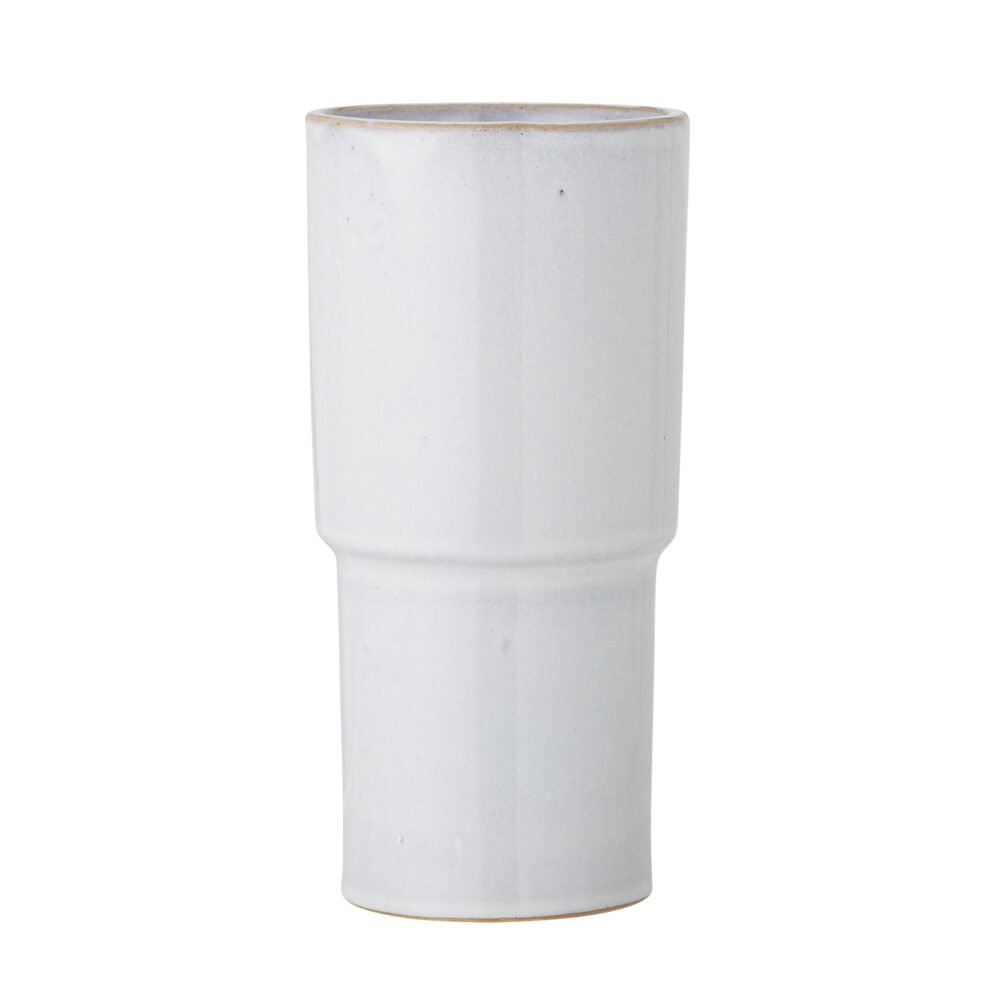 Marji Vase, White, Stoneware
