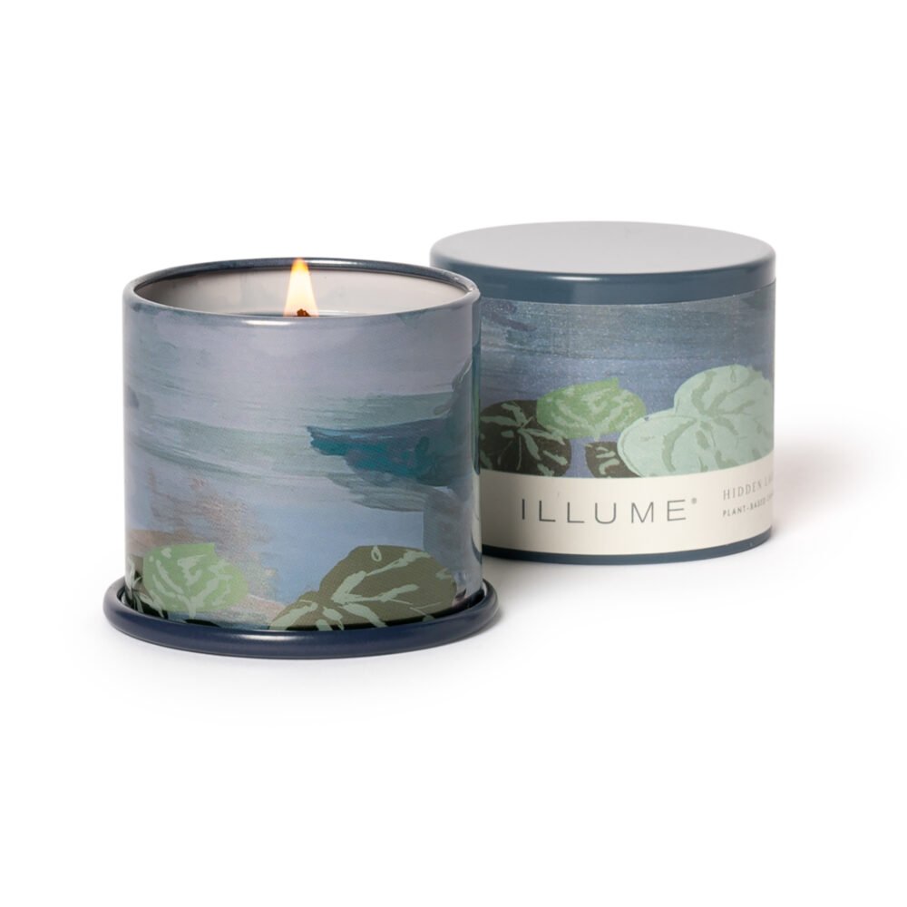 Hidden Lake Demi Vanity Tin Candle, Blue, - Image 3