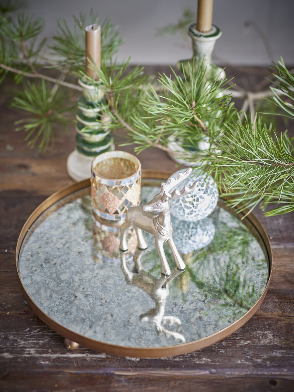 Glacier Tray, Gold, Metal, Glass - Image 5