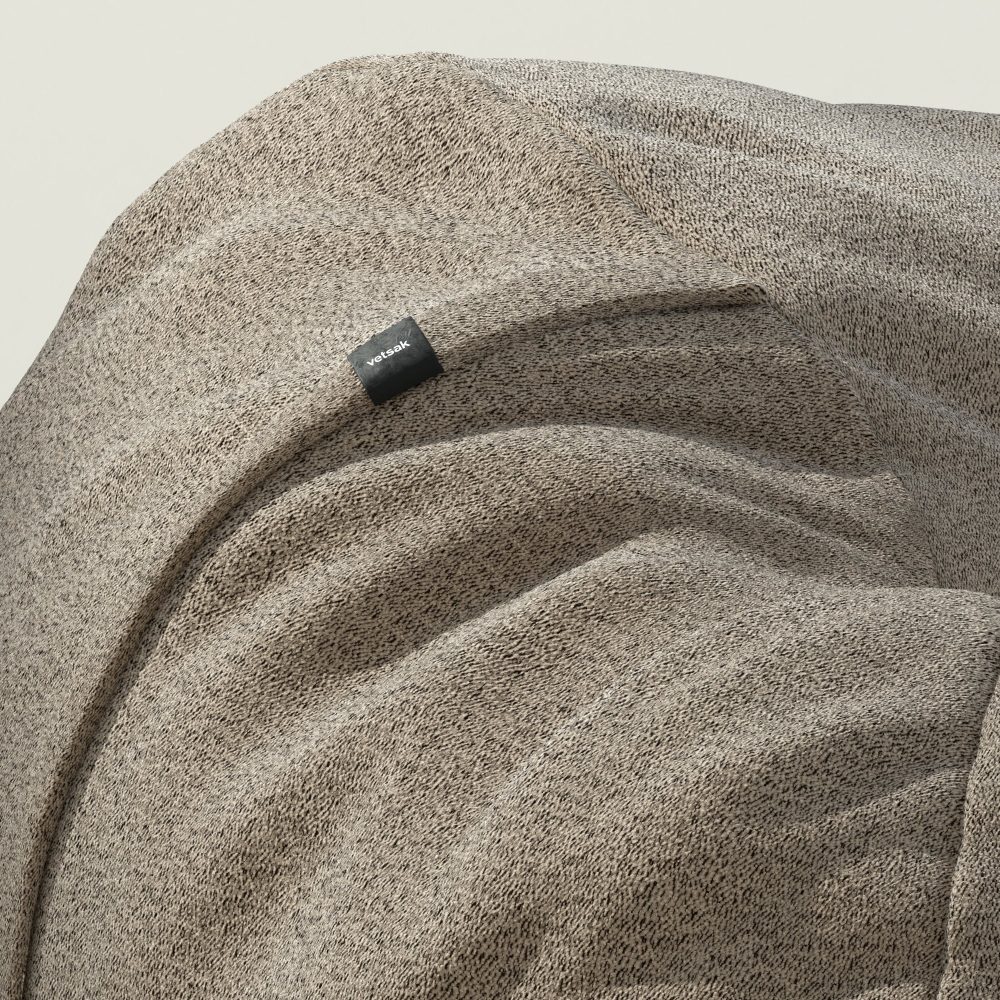 vetsak | Cover Beanbag Large - loop loop - taupe
