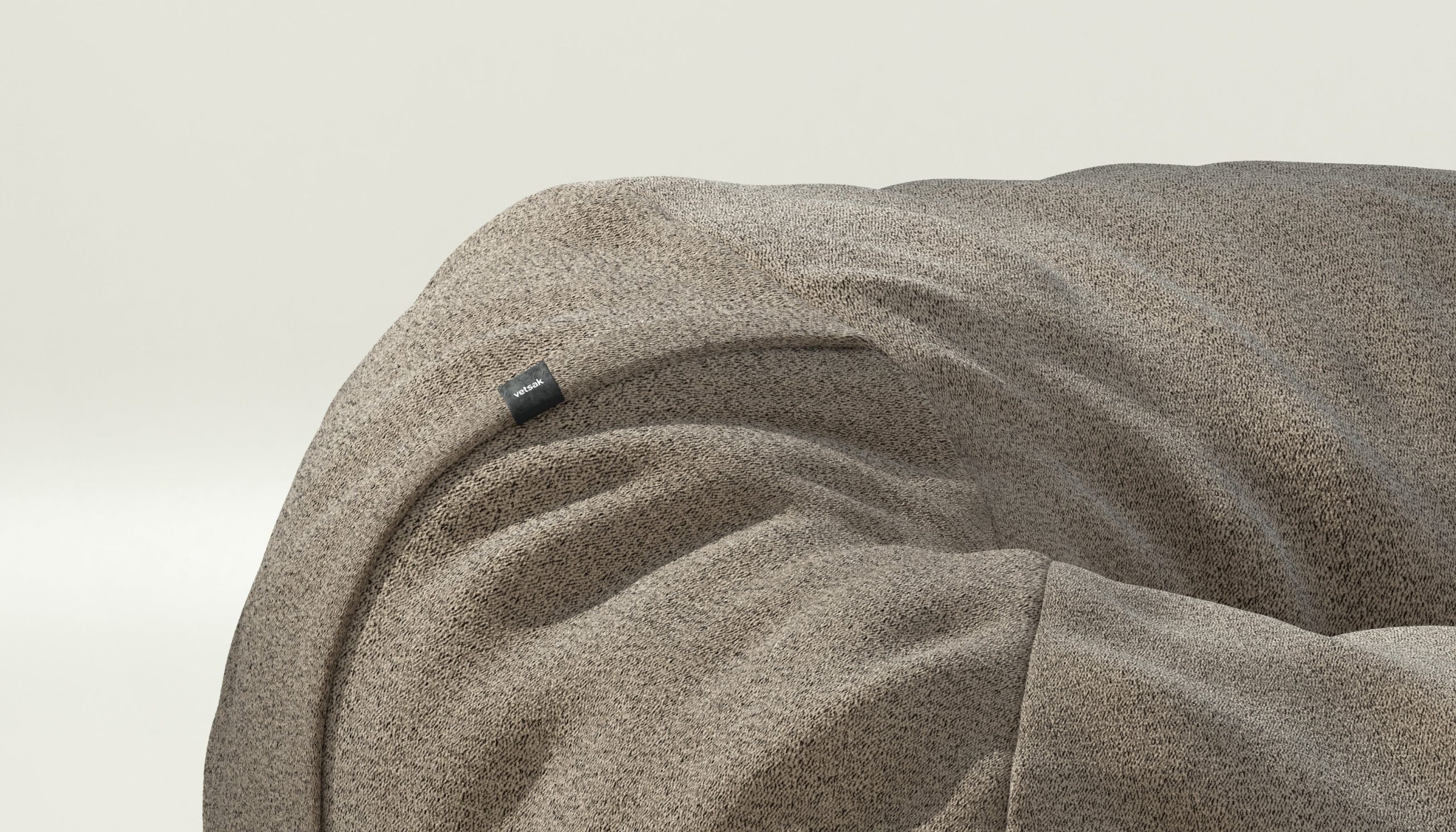 vetsak | Cover Beanbag Medium - loop loop - taupe