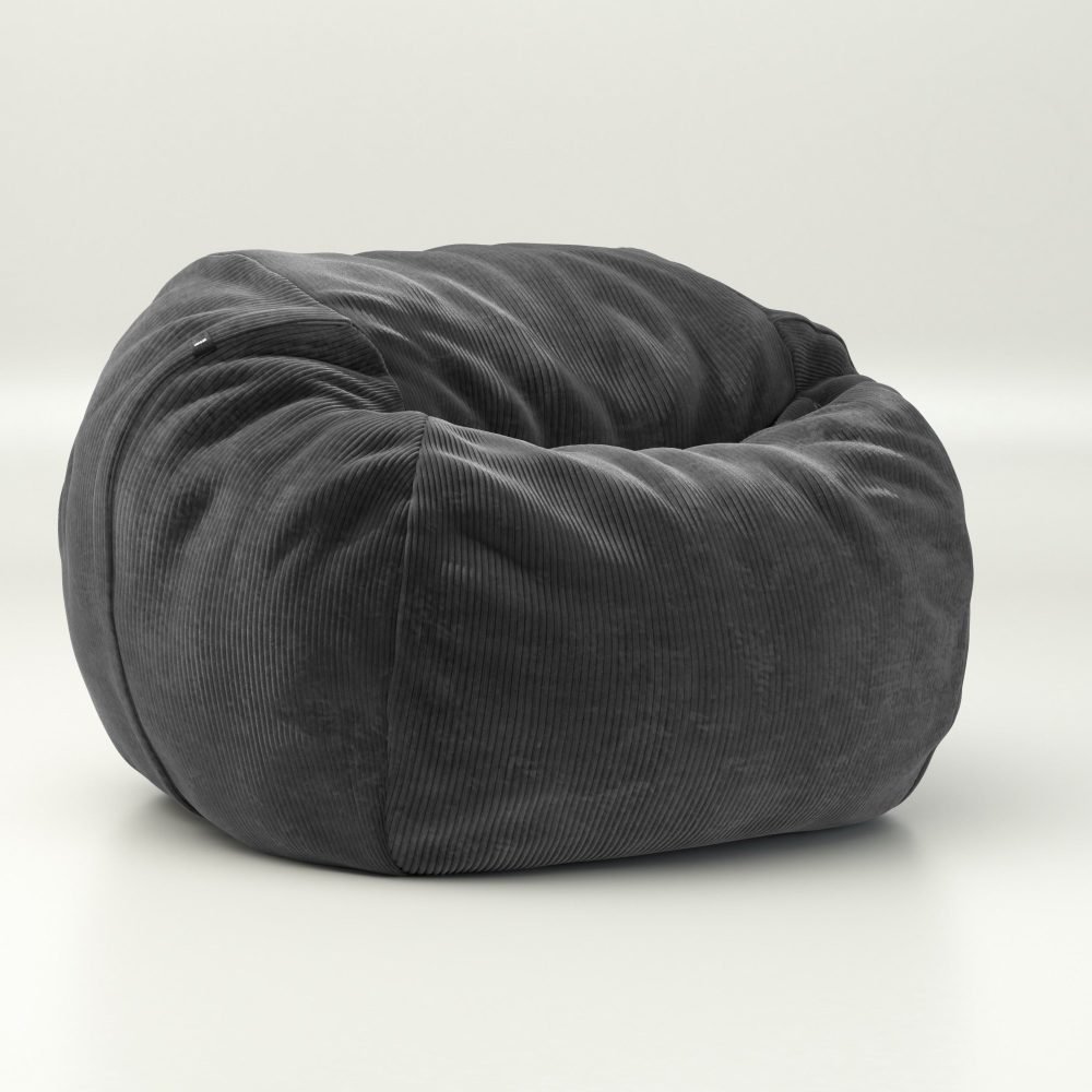 vetsak | Beanbag Medium - cord velour - dark grey