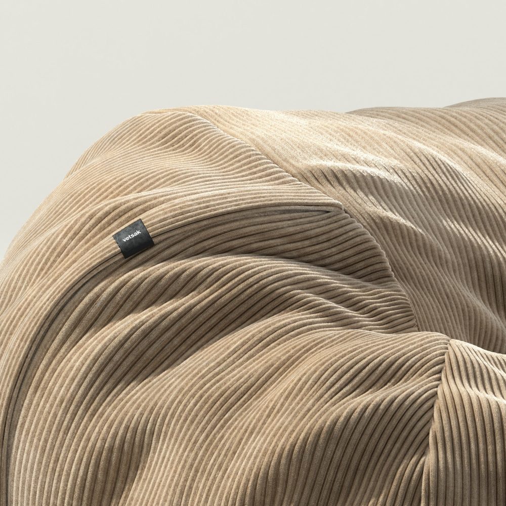 vetsak | Beanbag Medium - cord velour - sand
