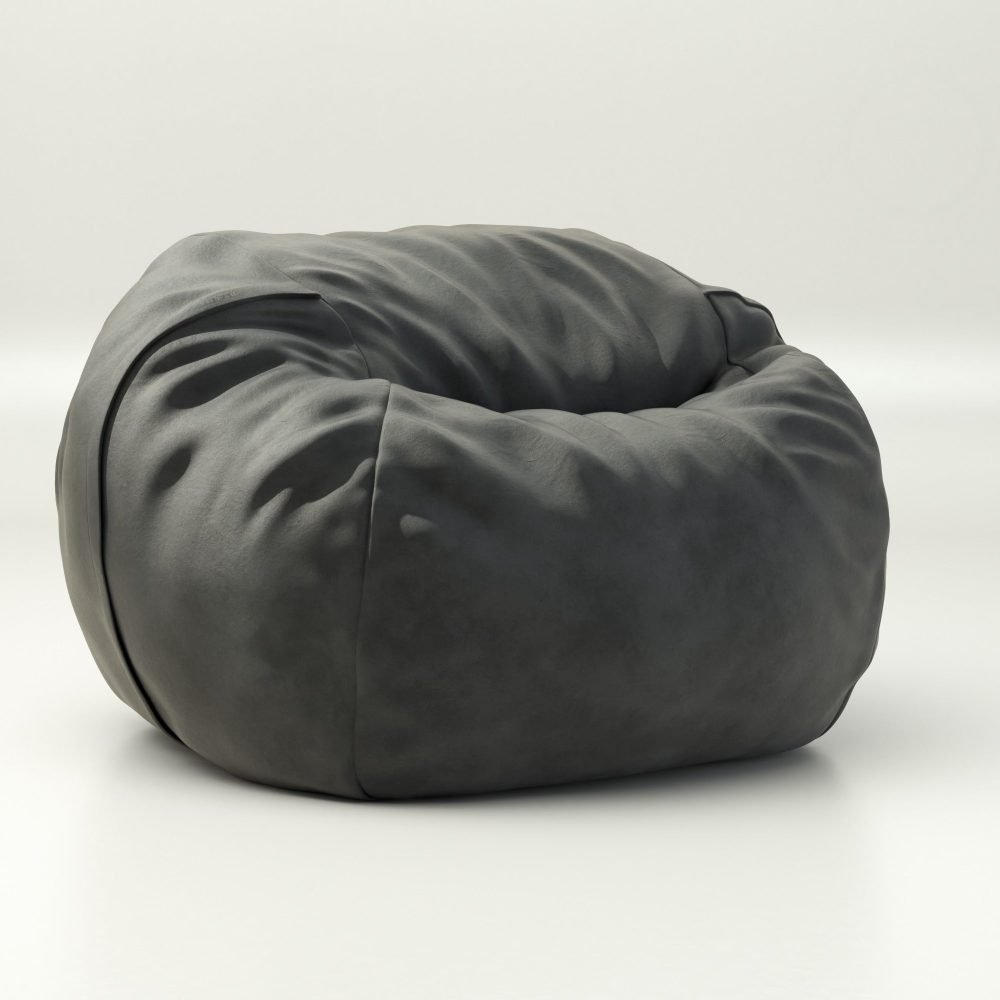 vetsak | Beanbag Medium - leather - dark grey