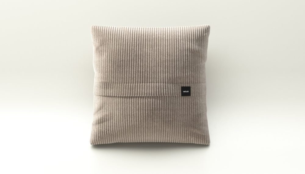vetsak | Big Pillow - cord velour - platinum
