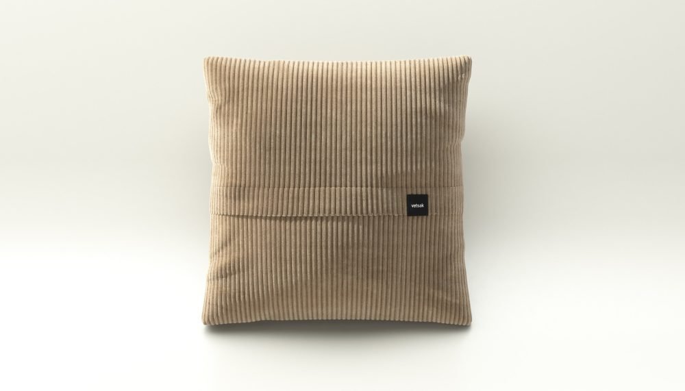 vetsak | Big Pillow - cord velour - sand