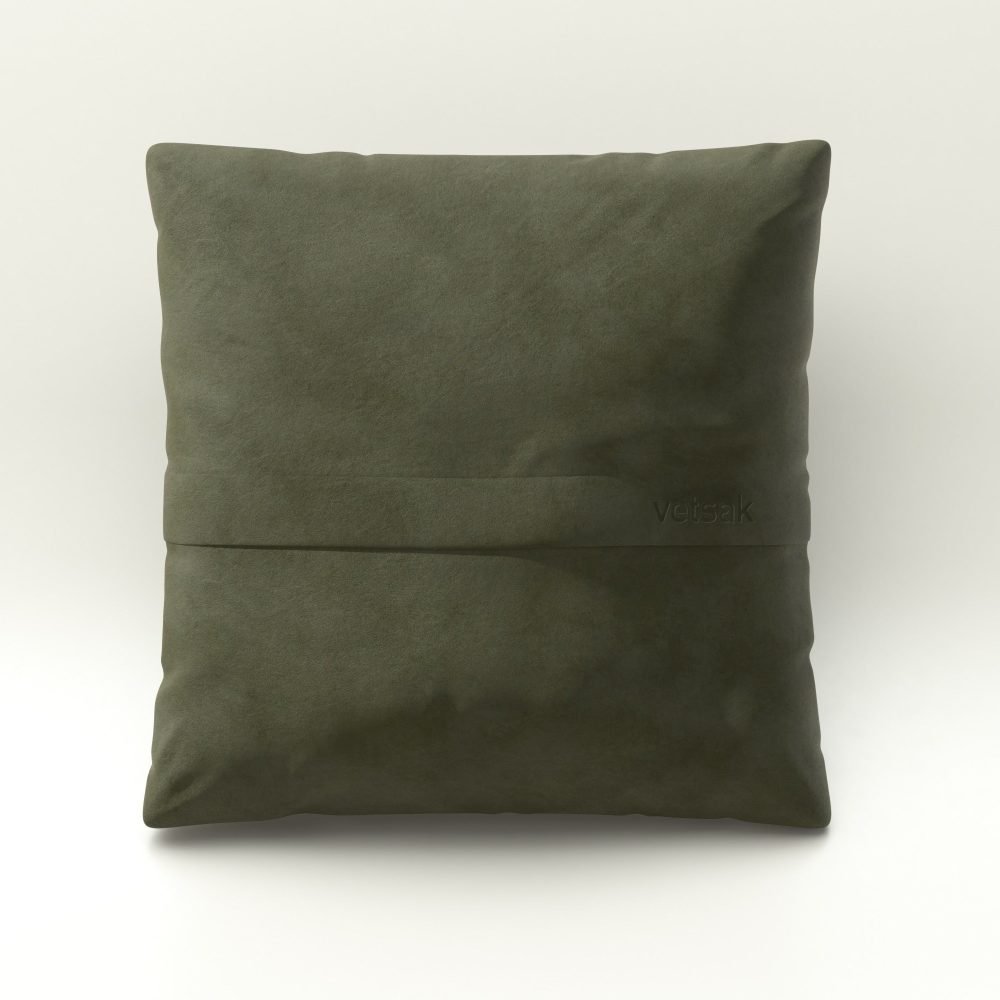 vetsak | Big Pillow - leather - olive
