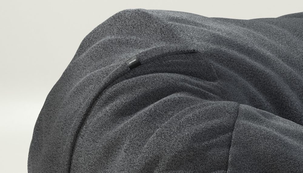 vetsak | Cover Beanbag Large - loop loop - anthracite