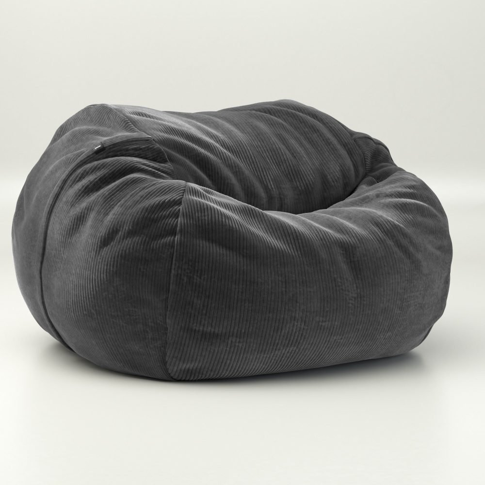 vetsak | Cover Beanbag Large - cord velour - dark grey
