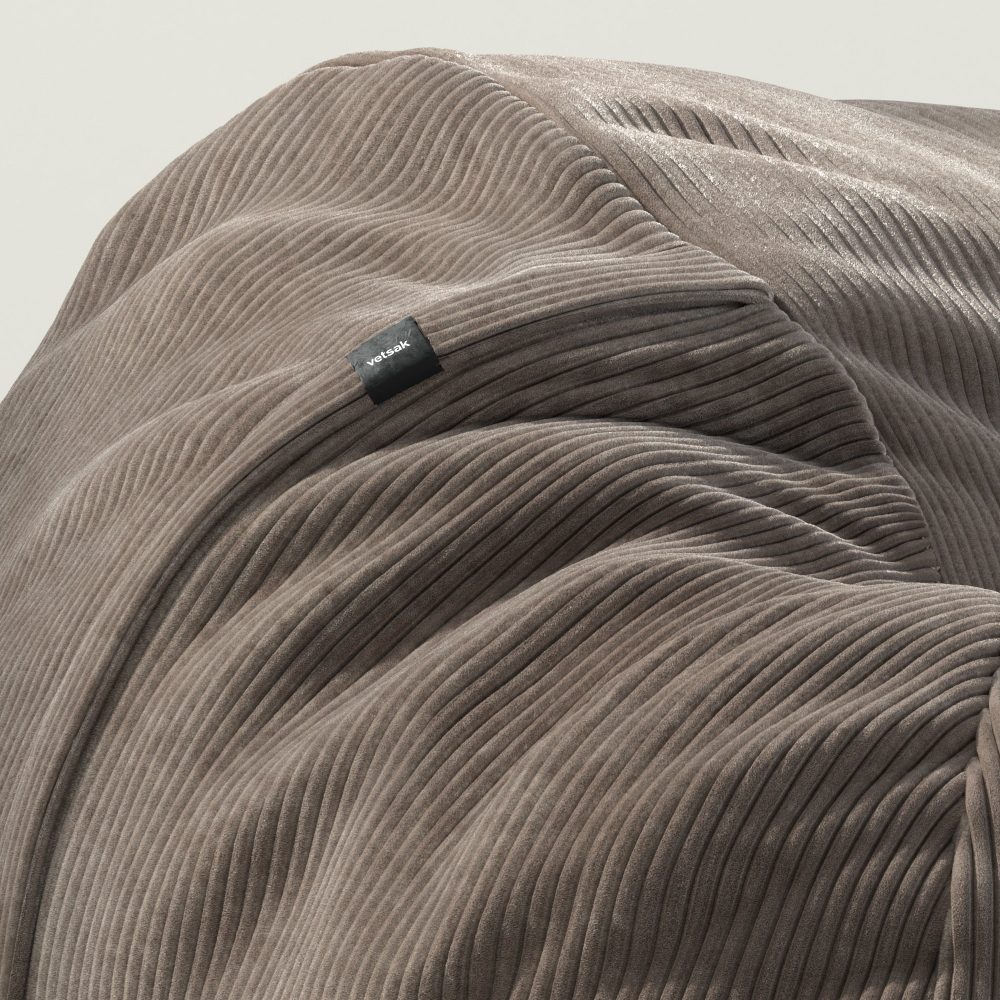 vetsak | Cover Beanbag Large - cord velour - mocha