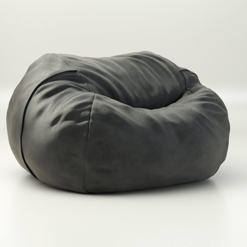 vetsak | Cover Beanbag Large - leather - dark grey