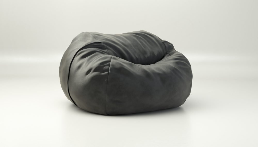 vetsak | Cover Beanbag Large - leather - dark grey