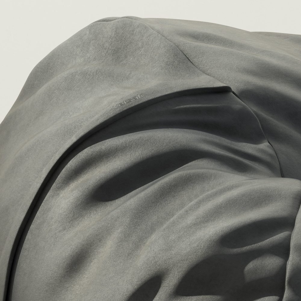 vetsak | Cover Beanbag Large - leather - dark grey