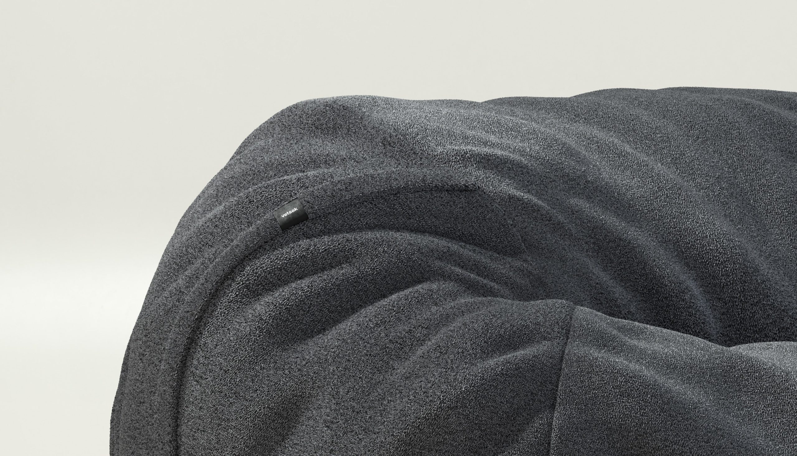 vetsak | Cover Beanbag Medium - loop loop - anthracite